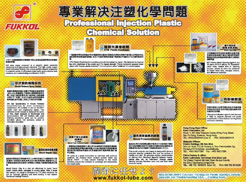 专业解决注塑化学问题
