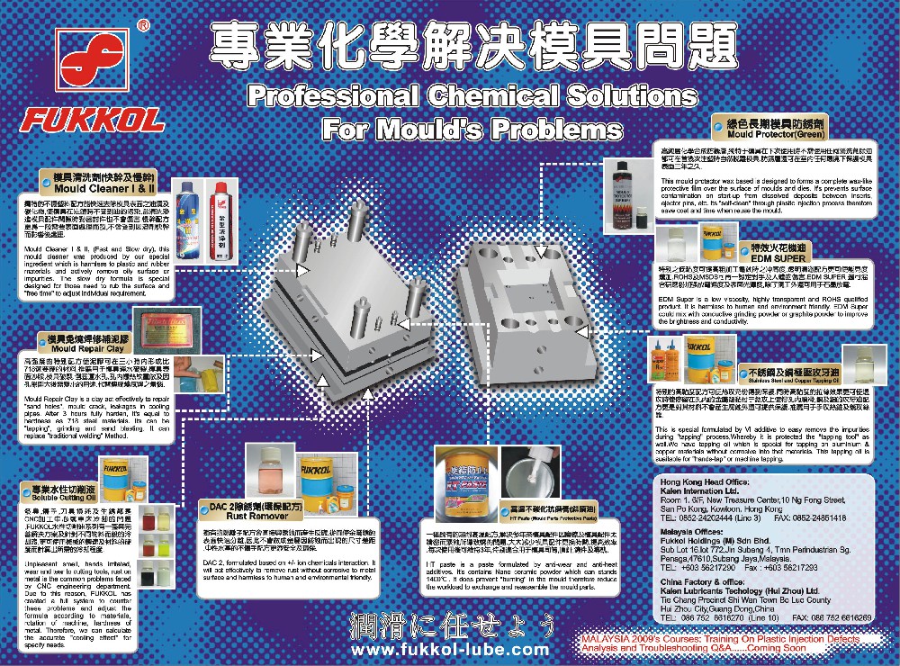 专业化学解决模具问题